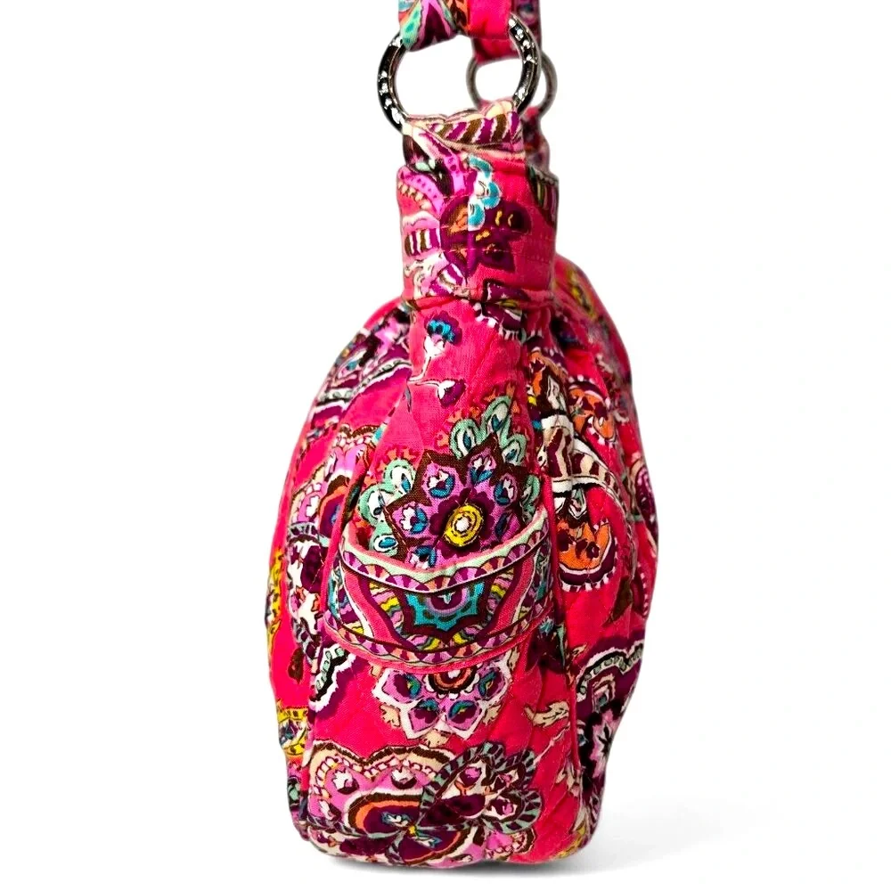 Vera Bradley Call Me Coral Quilted Handbag‎ Women's Floral Fabric Summer Resort